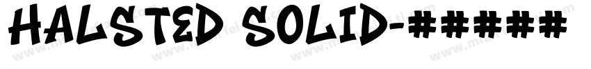 Halsted Solid字体转换